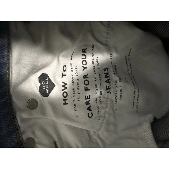 Madewell Women's Blue Mid-Rise Kick Out Jeans Size 26